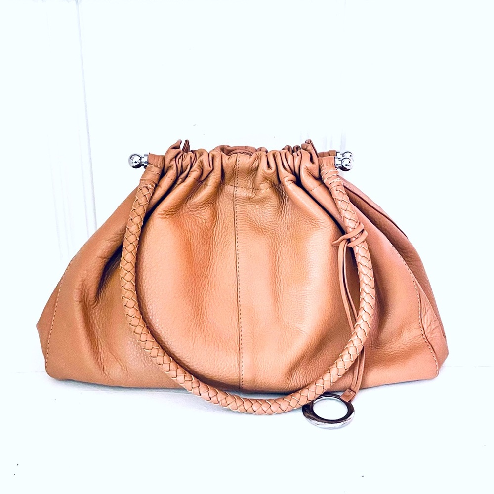 Tan Leather Purse Shoulder Bag by Elliott Lucca